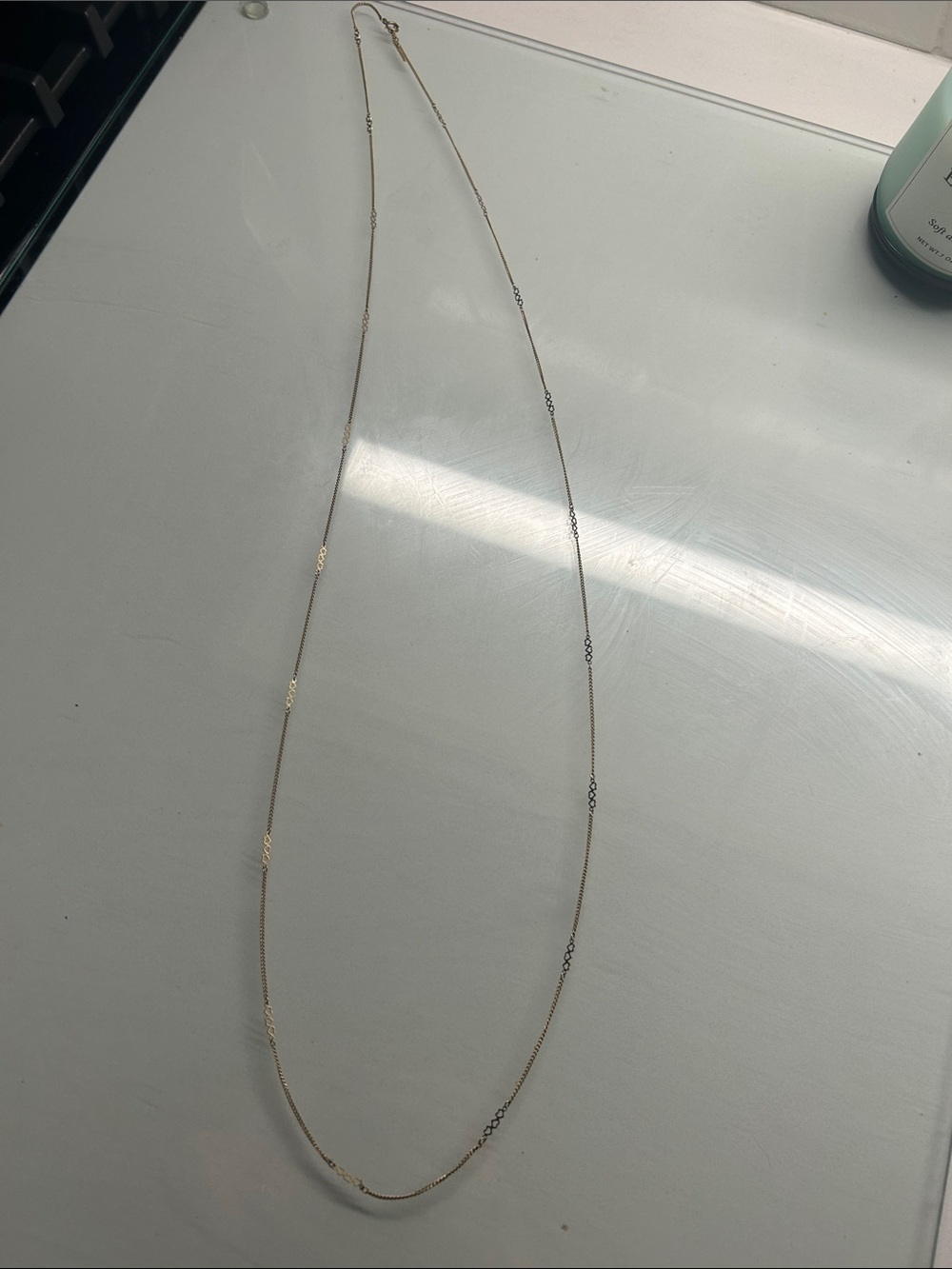 Minimal Gold Station Necklace for Women